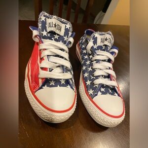 RARE- Authentic Converse All Star Chuck Taylor Low USA Flag Shoe